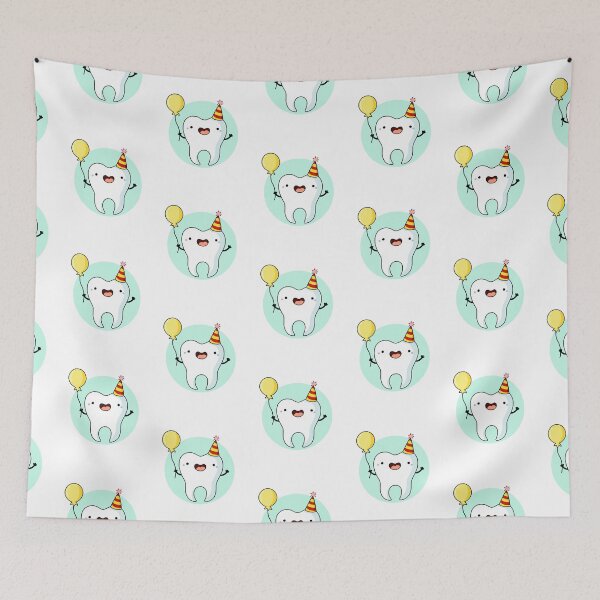 Item preview, Kawaii Tooth In Party Hat designed and sold by kawaiilife.
