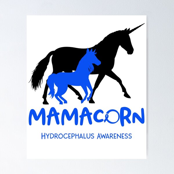 Item preview, Hydrocephalus Awareness Mama Unicorn Mamacorn Support Hydrocephalus Warrior  designed and sold by RunningShop.
