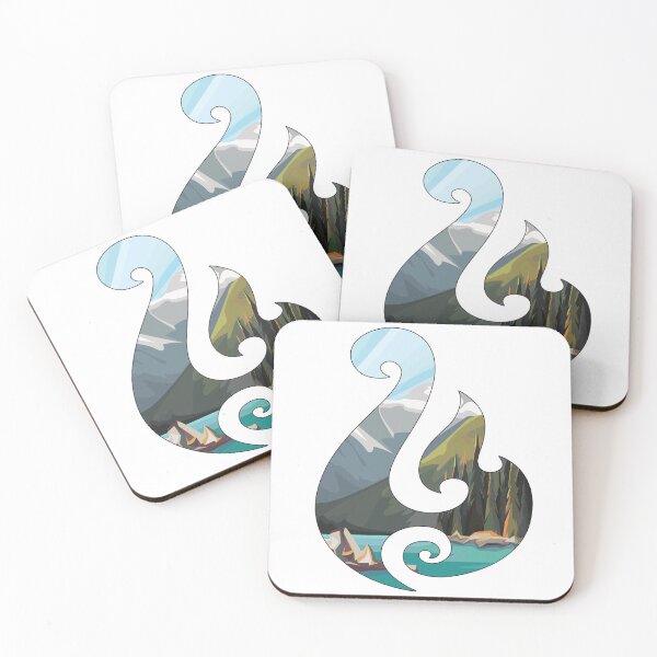 Item preview, Turquoise Glacial Waters Koru Symbol designed and sold by damonasplace.