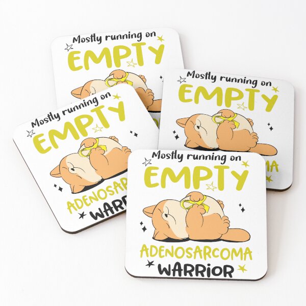 Item preview, Mostly running on Empty Adenosarcoma Warrior designed and sold by ElizabethS809.