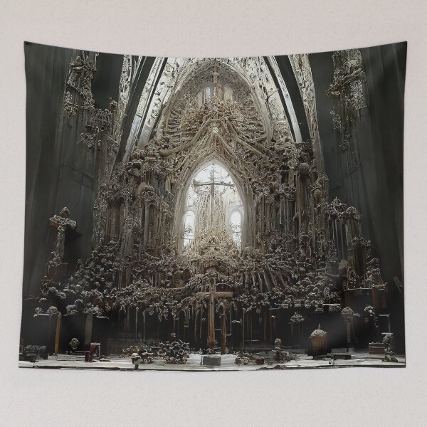 Item preview, Cathedral made of bones designed and sold by AICustomArt ⭐⭐⭐⭐⭐.