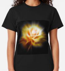Yellow glowing rose Classic T-Shirt