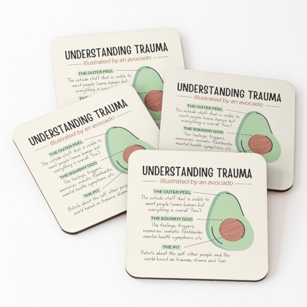 Item preview, Illustrated by an Avocado: Understanding Trauma  designed and sold by ThoughtJumble.