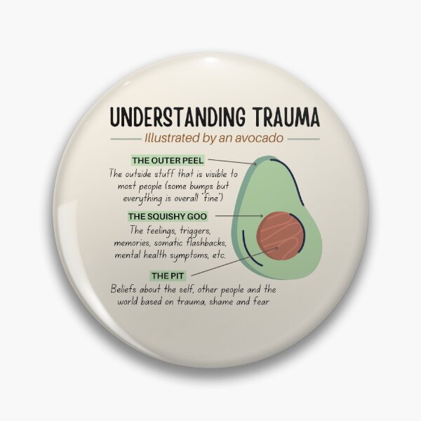 Item preview, Illustrated by an Avocado: Understanding Trauma  designed and sold by ThoughtJumble.