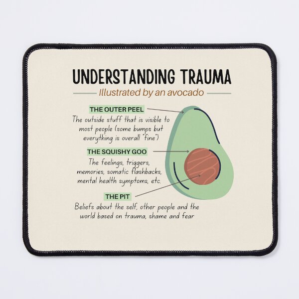 Item preview, Illustrated by an Avocado: Understanding Trauma  designed and sold by ThoughtJumble.
