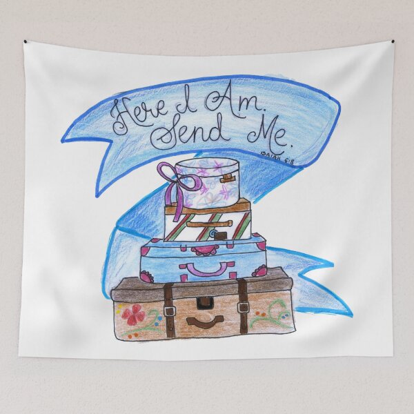 Item preview, Funny Christian Quote Here I Am Send Me Presents designed and sold by HighArtDesigns.