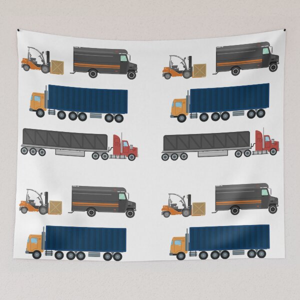 Item preview, Forklift Truck. Delivery Van. Delivery Truck. Delivery Trailer. Logistics Industry. Heavy Transportation. Cargo Transportation. Delivery Service. Flat Style designed and sold by ivector.