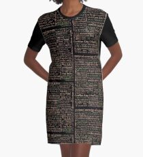 Shakespeare Insults Dark - Revised Edition (by incognita) Graphic T-Shirt Dress