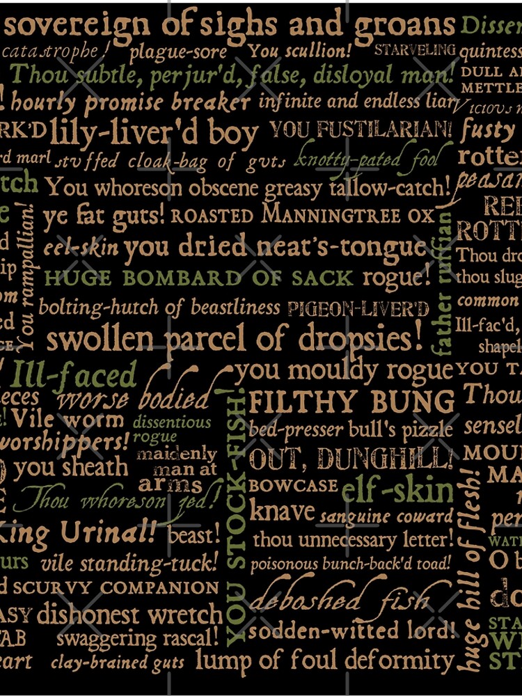 Shakespeare Insults Dark - Revised Edition (by incognita) by incognitagal