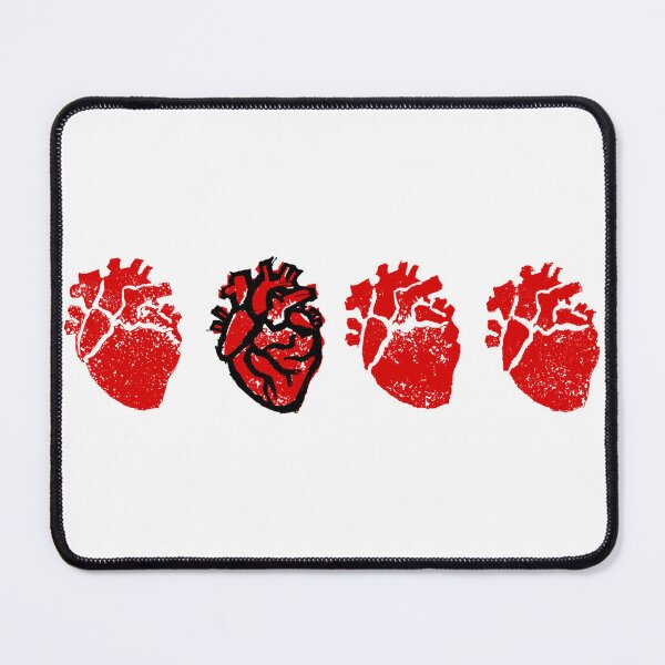 Item preview, linocut hearts designed and sold by RedRiverValley.