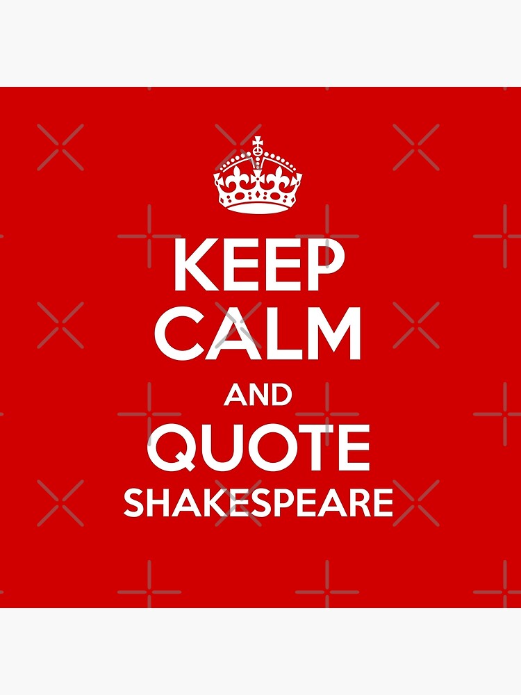 Thumbnail 2 of 2, Tote Bag, Keep Calm & Quote Shakespeare designed and sold by Styled Vintage.