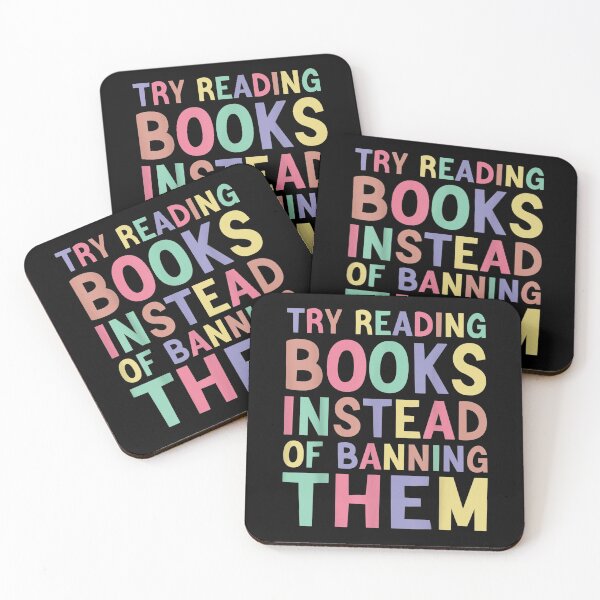 Item preview, try reading books instead of banning them Groovy Bookish designed and sold by minduanderjxb28.