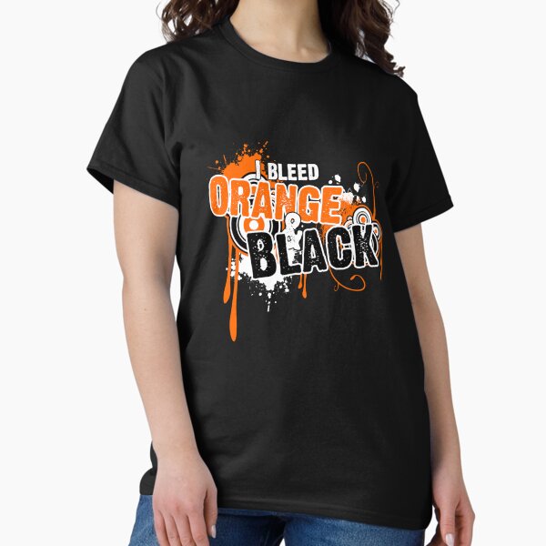 Vista previa del artículo con la obra «Sangro naranja y negro», diseñado y vendido por BaylieMaddalone.