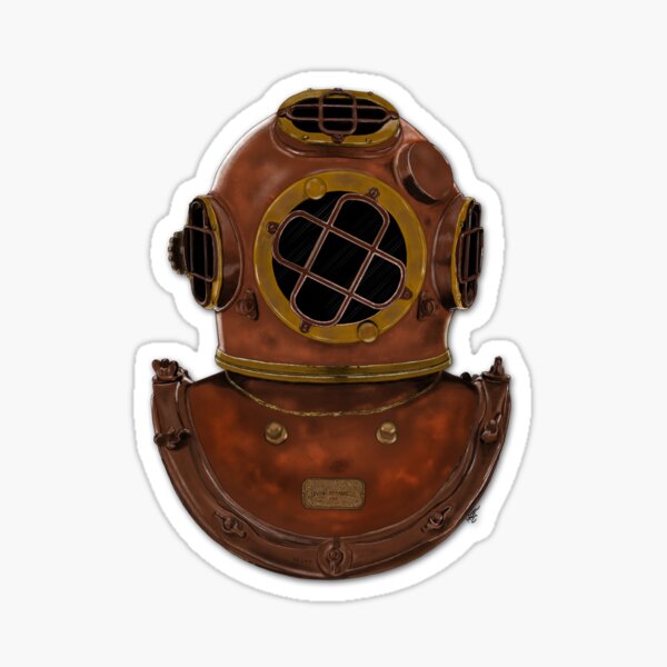 Kirby Morgan Coral Helmet Sticker for Sale by CA37AR