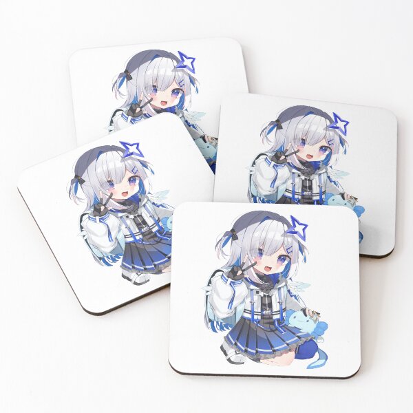 Item preview, Chibi Loli Kanatan Wearing Backpack with Blue Axolotl | hololiveJP 4th Generation holoForce designed and sold by Risumu.