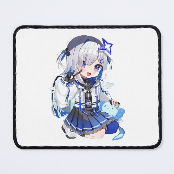 Item preview, Chibi Loli Kanatan Wearing Backpack with Blue Axolotl | hololiveJP 4th Generation holoForce designed and sold by Risumu.