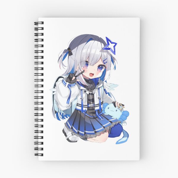 Item preview, Chibi Loli Kanatan Wearing Backpack with Blue Axolotl | hololiveJP 4th Generation holoForce designed and sold by Risumu.