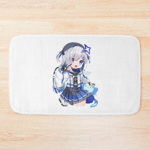 Item preview, Chibi Loli Kanatan Wearing Backpack with Blue Axolotl | hololiveJP 4th Generation holoForce designed and sold by Risumu.