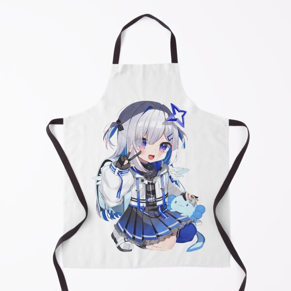 Item preview, Chibi Loli Kanatan Wearing Backpack with Blue Axolotl | hololiveJP 4th Generation holoForce designed and sold by Risumu.