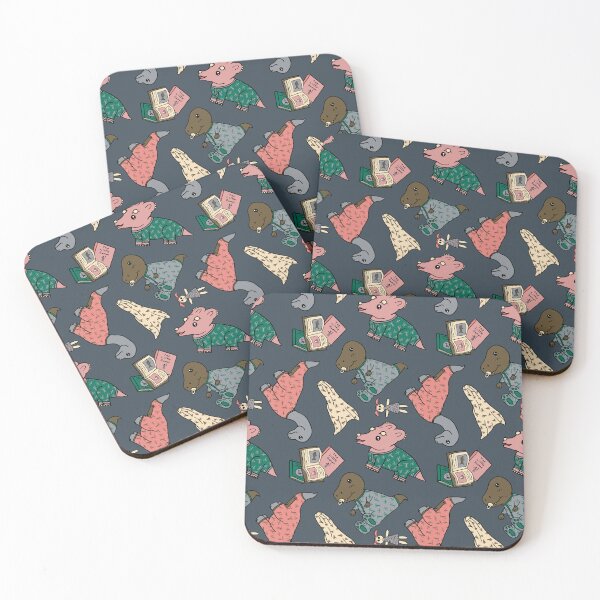 Item preview, Baby Dinosaurs in Pajamas Seamless Pattern- Cute Baby Dinosaurs Pattern - Little Dino PJs - Dinosaur Nursery Pattern - Charcoal designed and sold by EcoElsa.