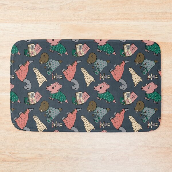 Item preview, Baby Dinosaurs in Pajamas Seamless Pattern- Cute Baby Dinosaurs Pattern - Little Dino PJs - Dinosaur Nursery Pattern - Charcoal designed and sold by EcoElsa.