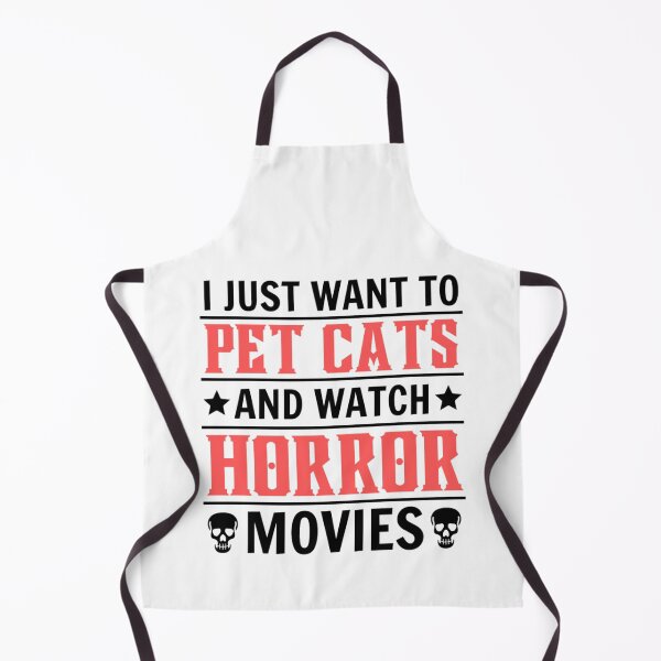 Item preview, I Just Want To Pet Cats And Watch Horror Movies designed and sold by chetan786.