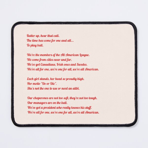 Item preview, A League of Their Own: All-American League designed and sold by dutchesskmw.