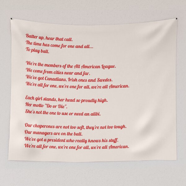 Item preview, A League of Their Own: All-American League designed and sold by dutchesskmw.