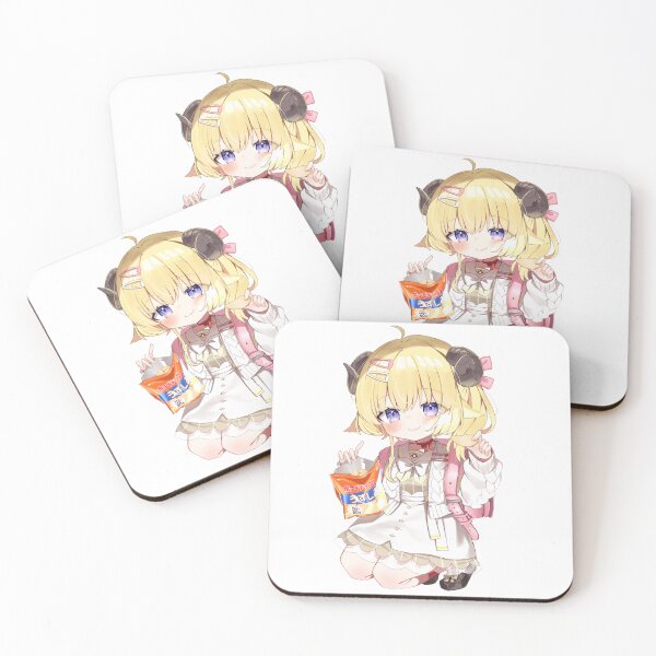 Item preview, Chibi Loli Watame Wearing Pink Backpack Eating Bag of Chips | hololiveJP 4th Generation holoForce designed and sold by Risumu.