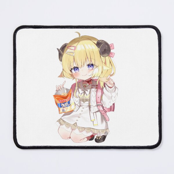Item preview, Chibi Loli Watame Wearing Pink Backpack Eating Bag of Chips | hololiveJP 4th Generation holoForce designed and sold by Risumu.