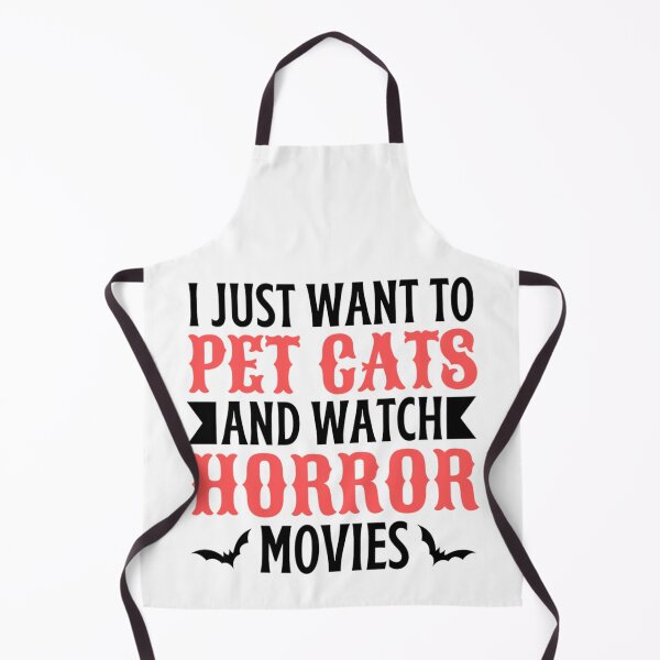 Item preview, I Just Want To Pet Cats And Watch Horror Movies designed and sold by chetan786.