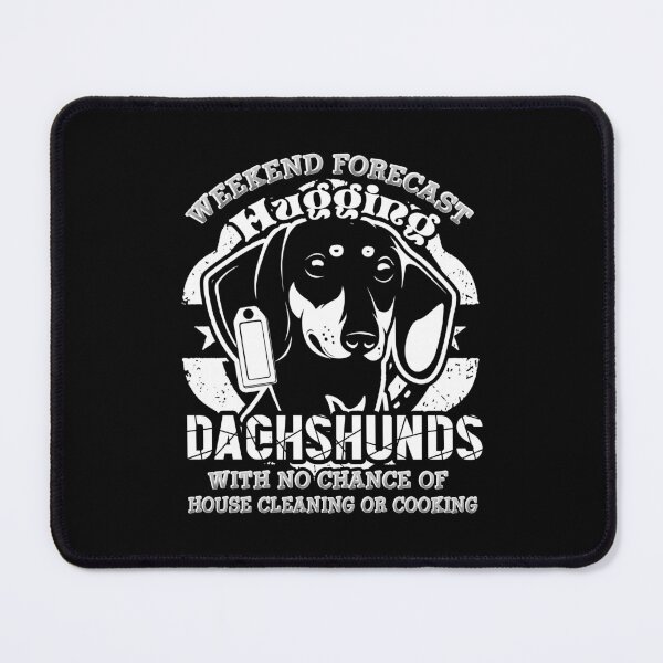Item preview, Weekend Forecast Hugging Dachshunds With No Chance designed and sold by UnknownArtistt.