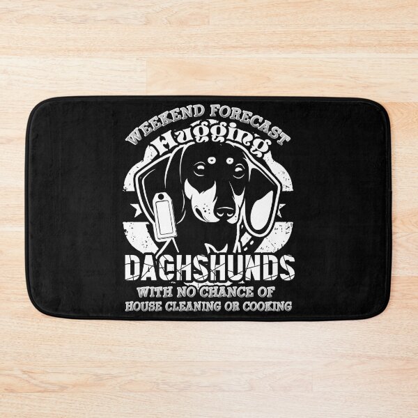 Item preview, Weekend Forecast Hugging Dachshunds With No Chance designed and sold by UnknownArtistt.