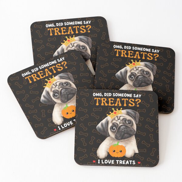 Item preview, Pug Likes Treats - Halloween Trick-or-Treat Shirt designed and sold by FlippinTurtles.