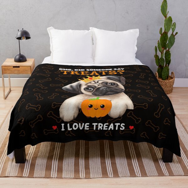 Item preview, Pug Likes Treats - Halloween Trick-or-Treat Shirt designed and sold by FlippinTurtles.