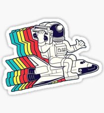 Spaceman Boombox Sticker