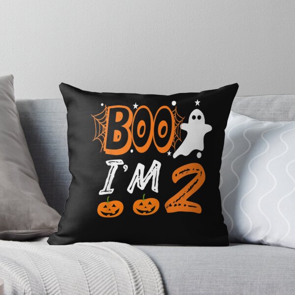 Aperçu de l'œuvre Enfants Ghost Boo I39;m 2 T-shirt d'Halloween pour deux anniversaires créée et vendue par BeiswengerBing.