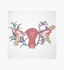 Floral Uterus Scarf
