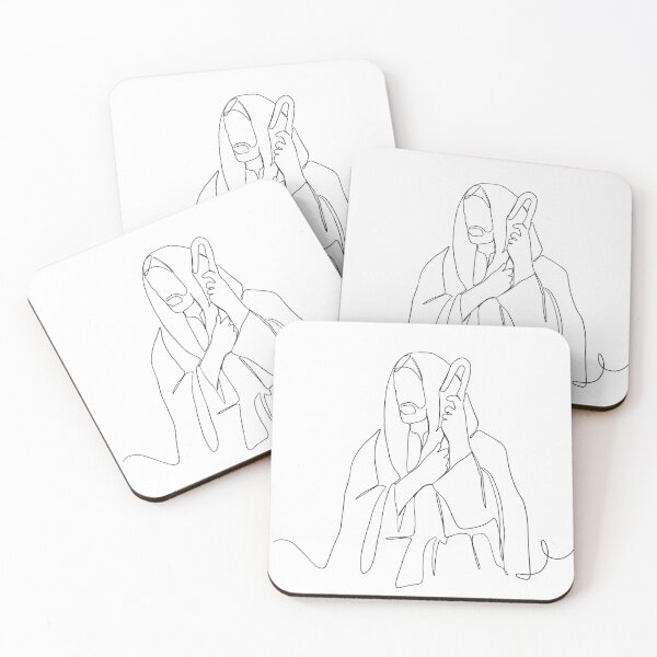 Item preview, One continuous  one drawn line art doodle of a spiritual Jesus Christ, Jesus Portrait, Wall Art, Jesus Wall Art, Jesus Poster designed and sold by andienhuynh.