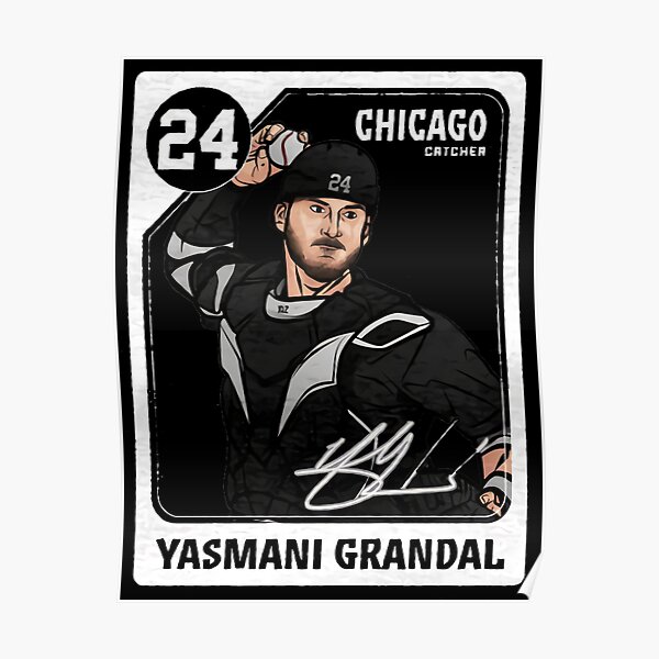Yasmani Grandal Chicago White Sox Poster Print, Baseball Player, ArtWork,  Canvas Art, Real Player, Yasmani Grandal Decor, Posters for Wall SIZE