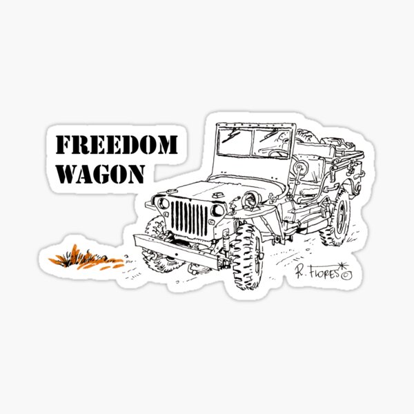 G503 jeep, the Freedom Wagon! (1) Pegatina