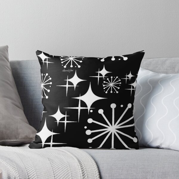 Item preview, Retro Starburst Shower, Black and White Graphic Design / Pattern Collage designed and sold by Lawrence White.