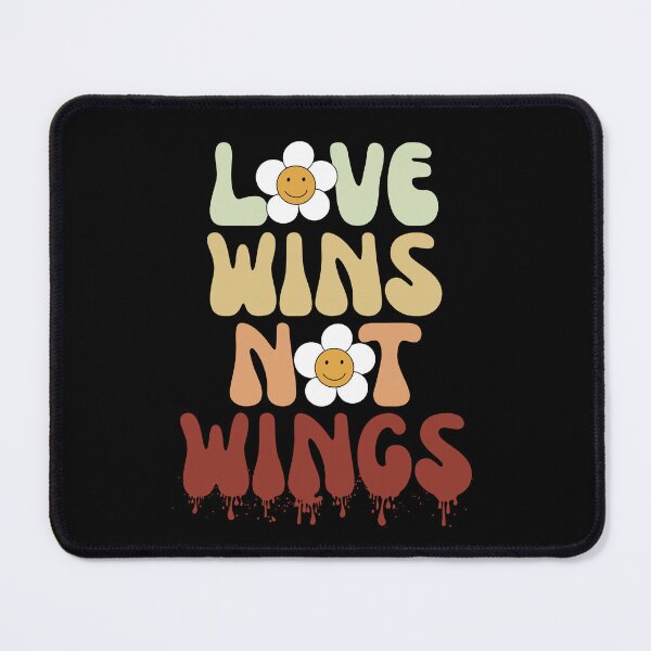 Item preview, Love Wins Not Wings Retro Groovy designed and sold by IntegrityDesign.
