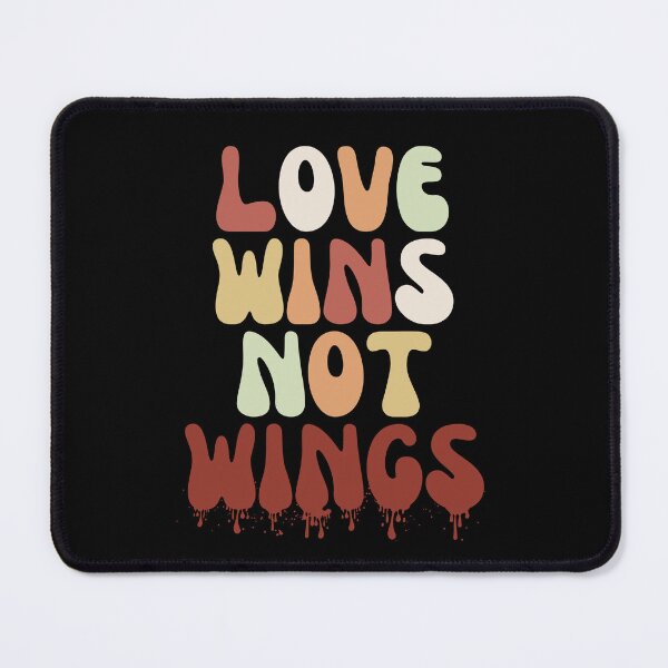 Item preview, Love Wins Not Wings Retro Groovy designed and sold by IntegrityDesign.