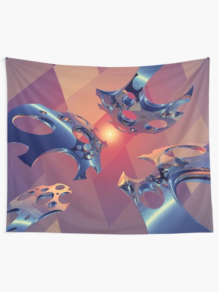 Alternate view of Reflections of Light Flight Tapestry