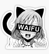 Neko Girl Waifu - Anime Sticker