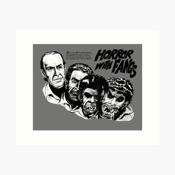 Item preview, Horror With Fangs splashpage - (Eerie Publications) designed and sold by toppestpower.