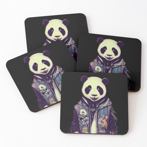 Item preview, Cool Punk Rock Pop Graffiti Panda Animal designed and sold by TheWildFlix.