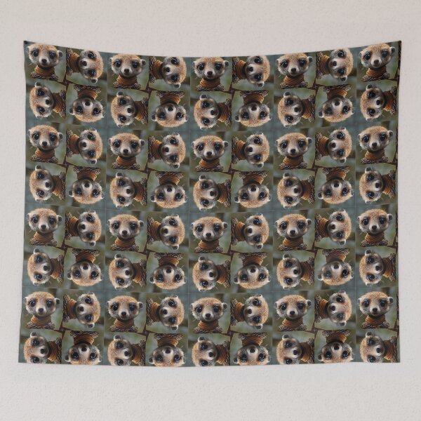 Item preview, Suricata Face pattern designed and sold by paintdust.