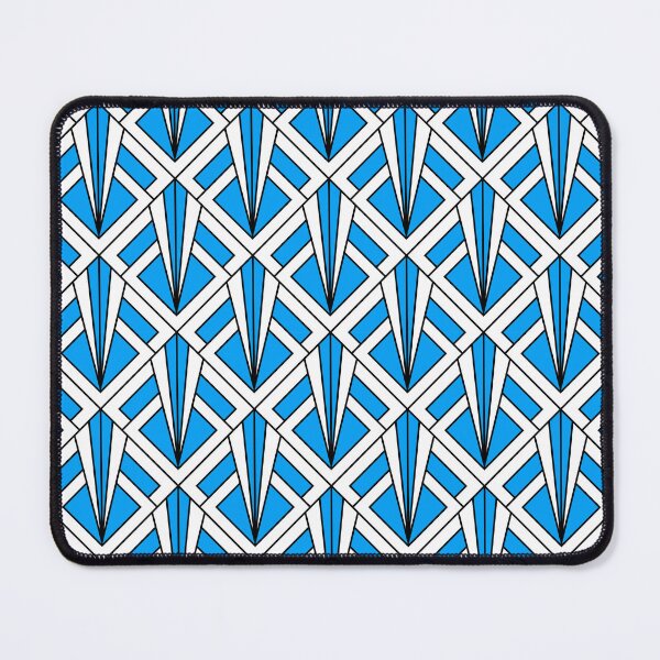 Item preview, Art Deco Pattern no 87 - Blue - Vintage Pattern designed and sold by Millusti.